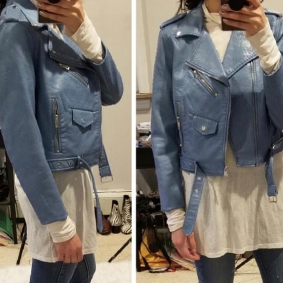Zara Faux Leather Moto Jacket - Picture 5 of 5